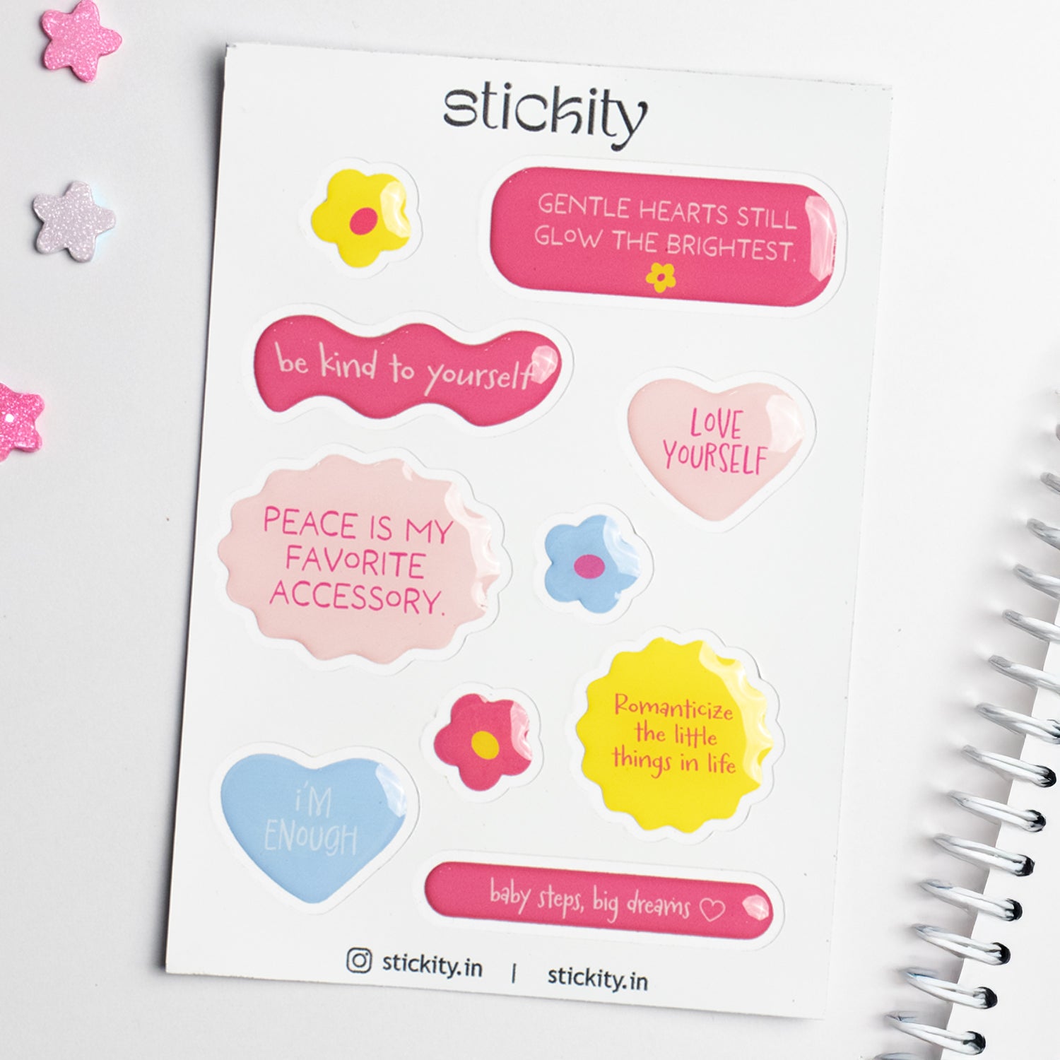 Cozy Affirmations Sticker Pack