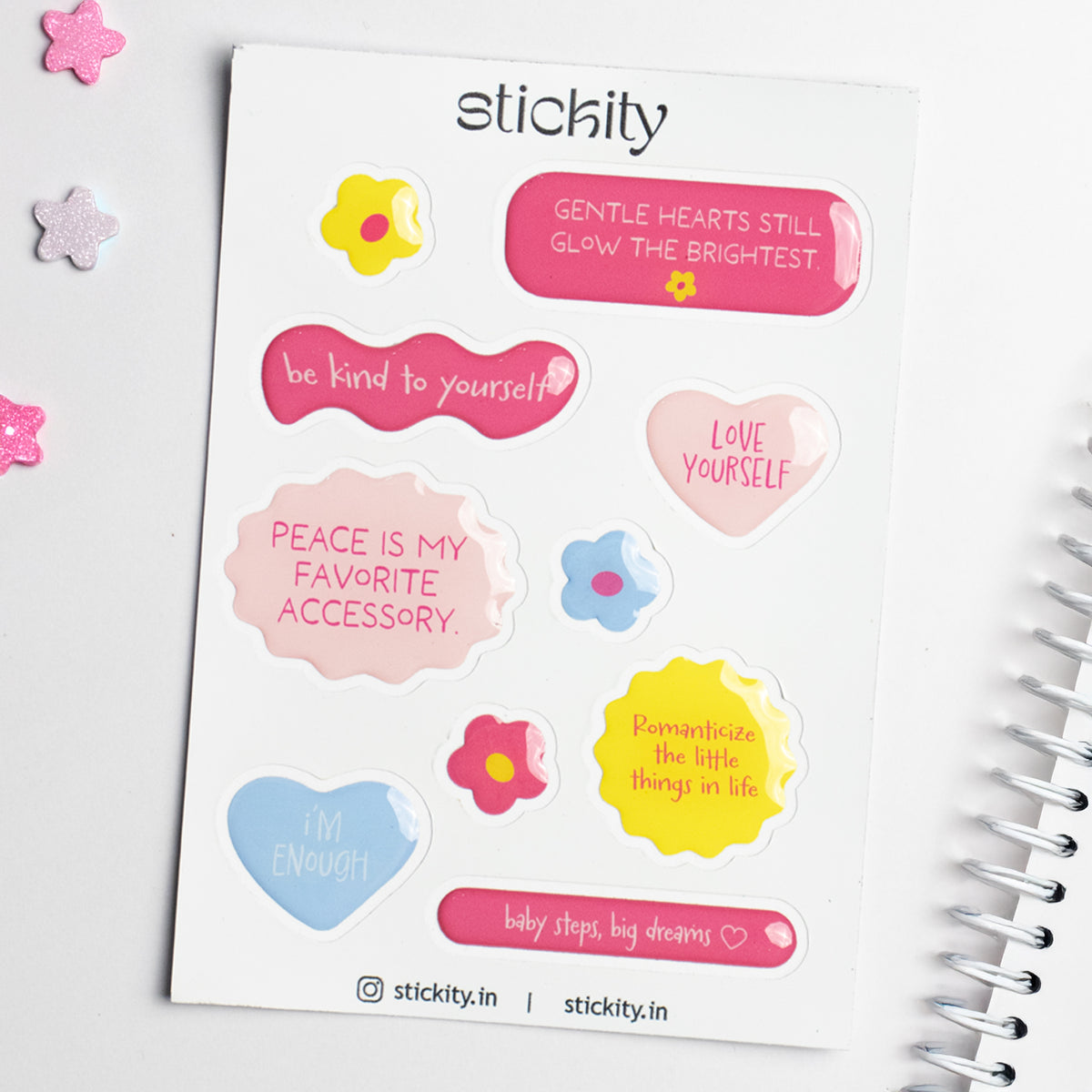 Cozy Affirmations Sticker Pack
