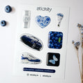 Blueberries and Flowers Sticker Pack