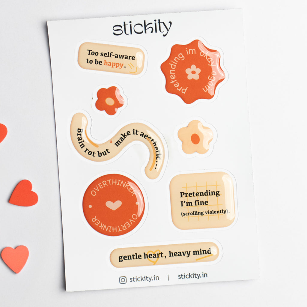 Overthinker Club Sticker Pack