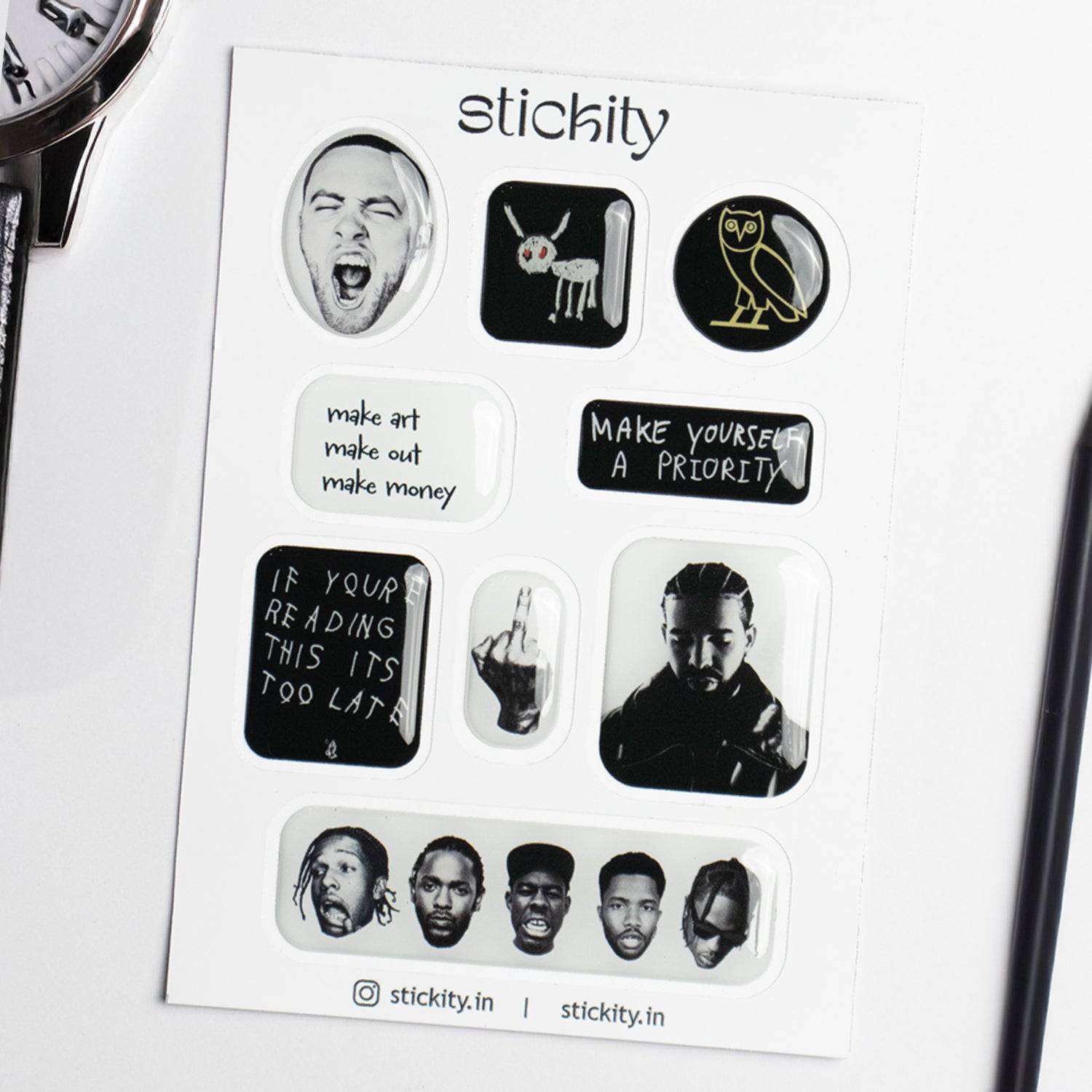 Midnight Playlist Sticker Pack