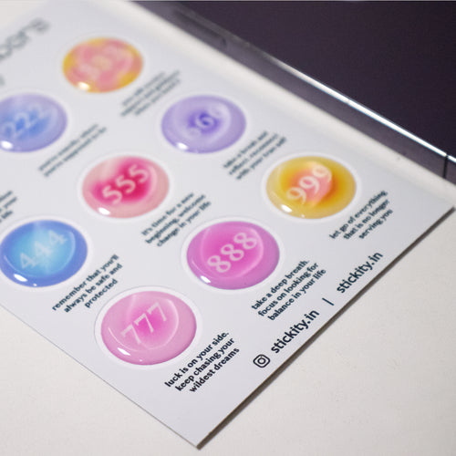 Angel Numbers Sticker Pack