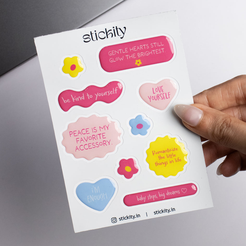 Cozy Affirmations Sticker Pack