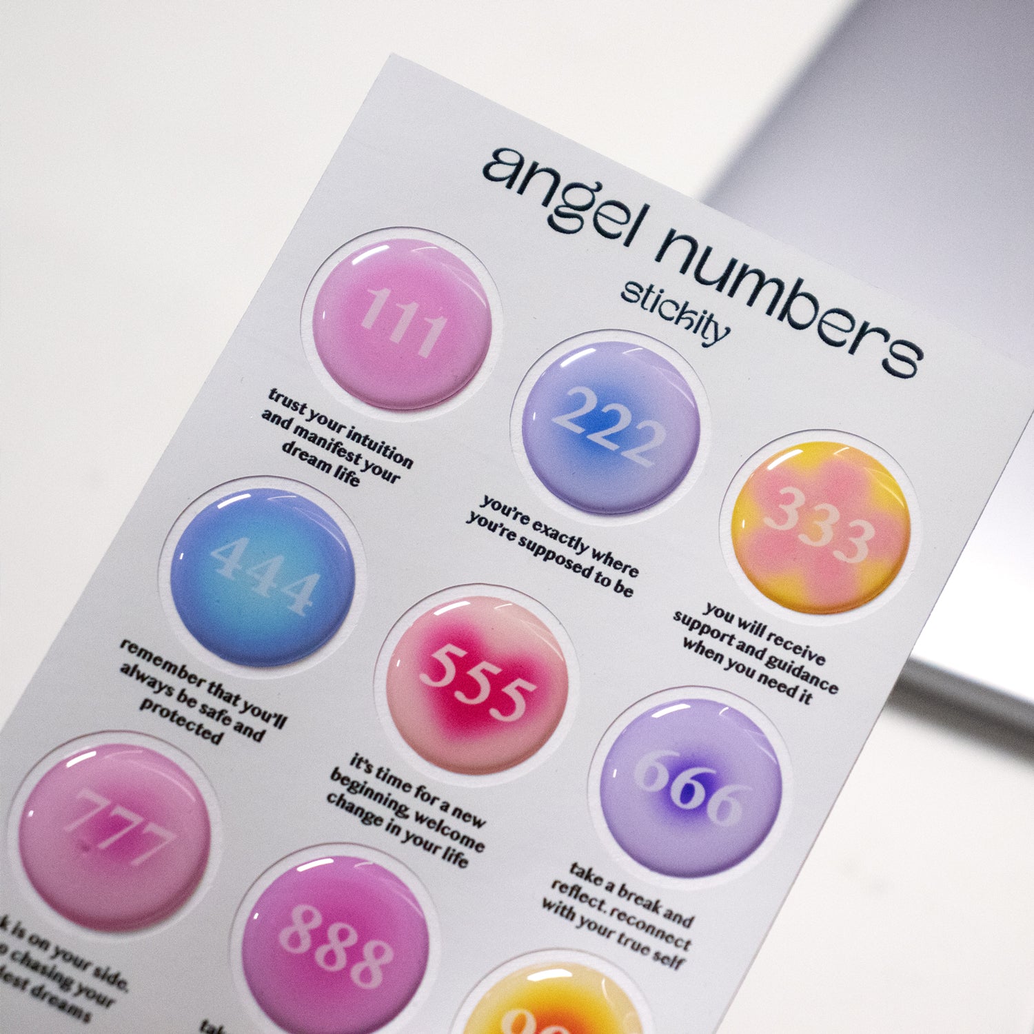 Angel Numbers Sticker Pack