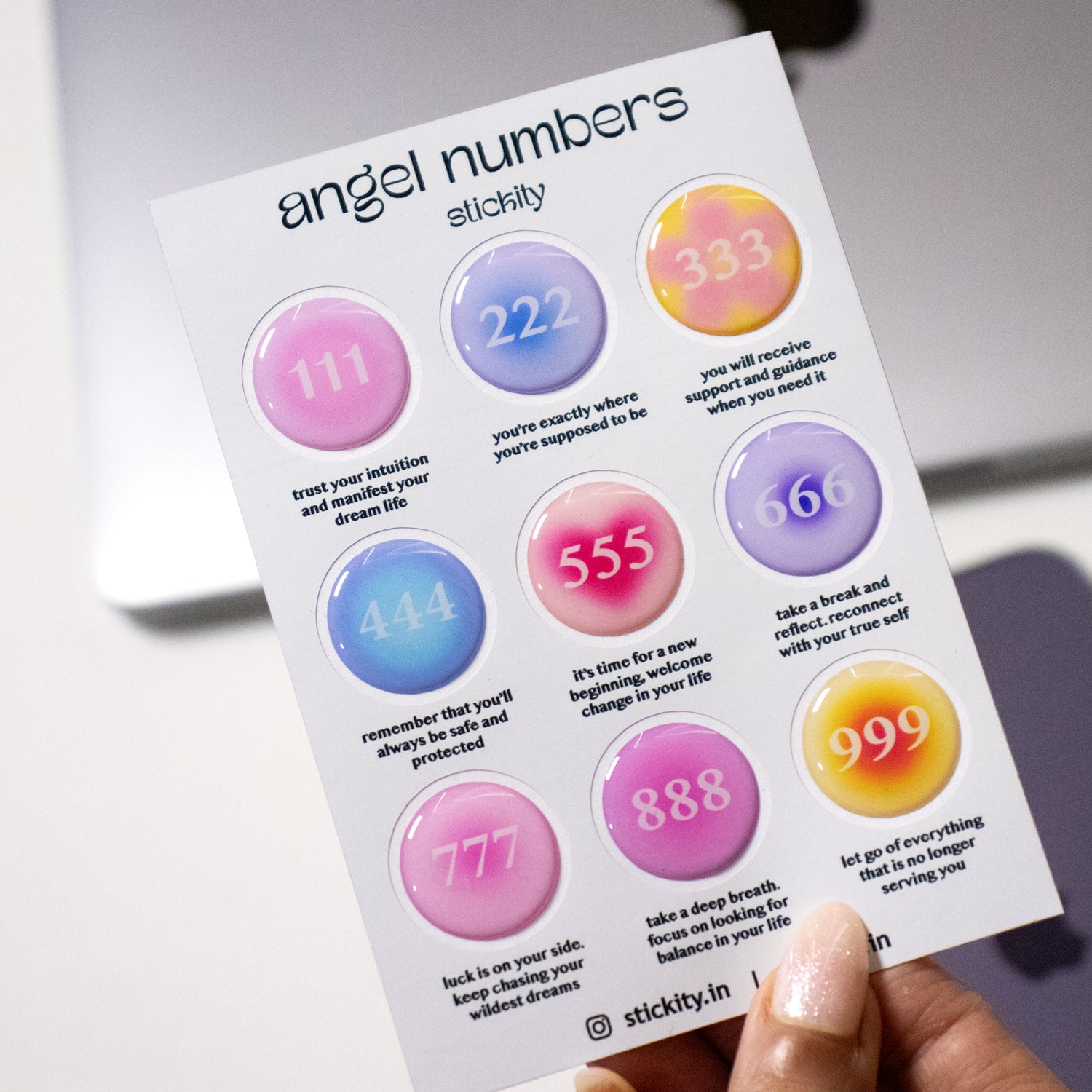 Angel Numbers Sticker Pack